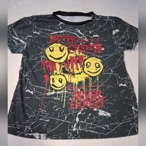 Urban Heritage Kids T-Shirt - Black with Yellow and Red Graphics